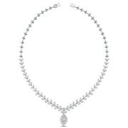 3.09 Karat Diamond Baguette Necklace