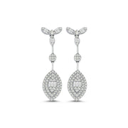 1.29 Karat Diamond Baguette Earrings