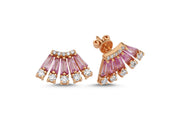 2.92 Karat Sapphire Diamond Earrings