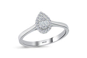 0.16 Karat Diamond Baguette Ring