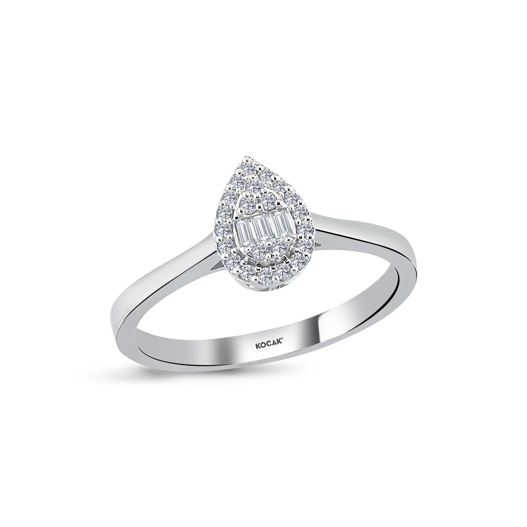 0.16 Karat Diamond Baguette Ring