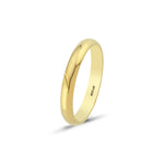Load image into Gallery viewer, 14ct 3mm Solid Domed Gold Wedding Ring