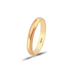 Load image into Gallery viewer, 14ct 3mm Solid Domed Gold Wedding Ring