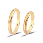 Load image into Gallery viewer, 14ct 3mm Solid Domed Gold Wedding Ring
