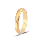 14ct 4mm Hollow Domed Gold Wedding Ring