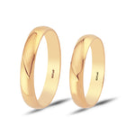 Load image into Gallery viewer, 14ct 4mm Hollow Domed Gold Wedding Ring