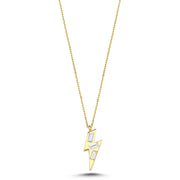 0.13 Karat Diamond Baguette Necklace