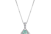 0.90 Karat Paraiba Diamond Necklace