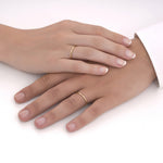 Load image into Gallery viewer, 14ct 2mm Solid Domed Gold Wedding Ring