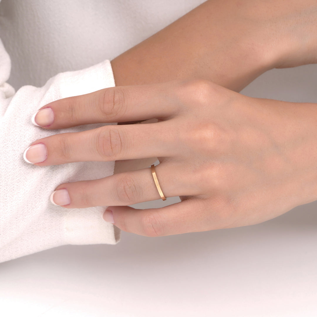 14ct 2mm Solid Gold Wedding Ring