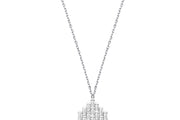 14ct Baguette Stone Set Gold Necklace
