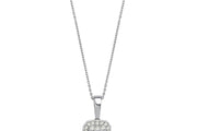 0.19 Karat Baguette Diamond Necklace