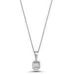 Load image into Gallery viewer, 0.08 Karat Baguette Diamond Necklace