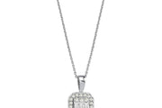 0.34 Karat Baguette Diamond Necklace