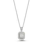 Load image into Gallery viewer, 0.34 Karat Baguette Diamond Necklace