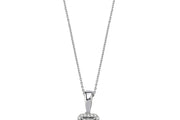 0.08 Karat Baguette Diamond Necklace