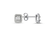 0.24 Karat Baguette Diamond Earrings