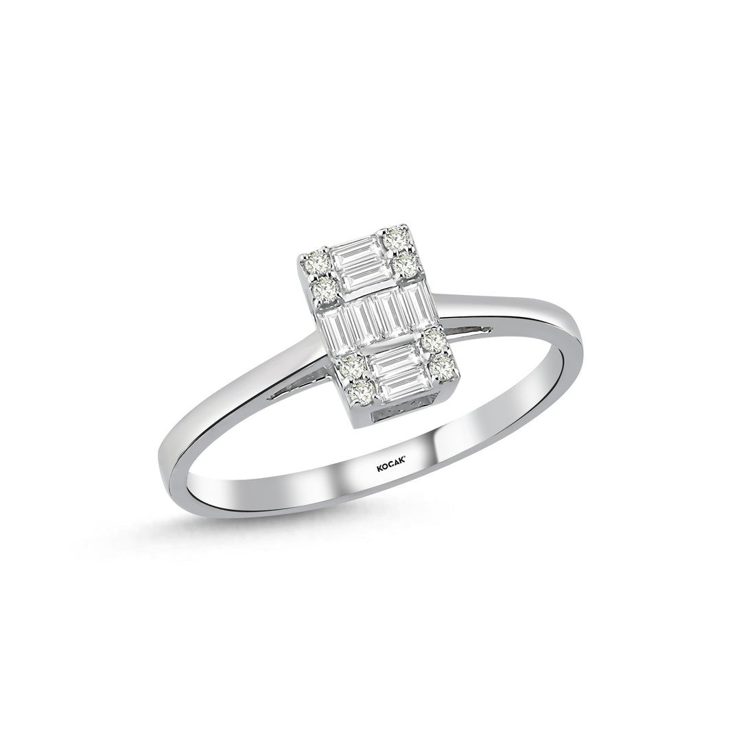 0.20 Karat Baguette Diamond Ring
