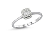 0.13 Karat Baguette Diamond Ring