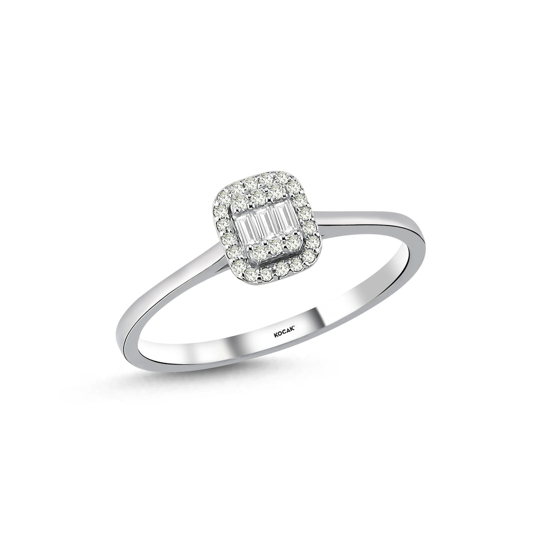 0.13 Karat Baguette Diamond Ring