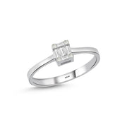 0.13 Karat Baguette Diamond Ring