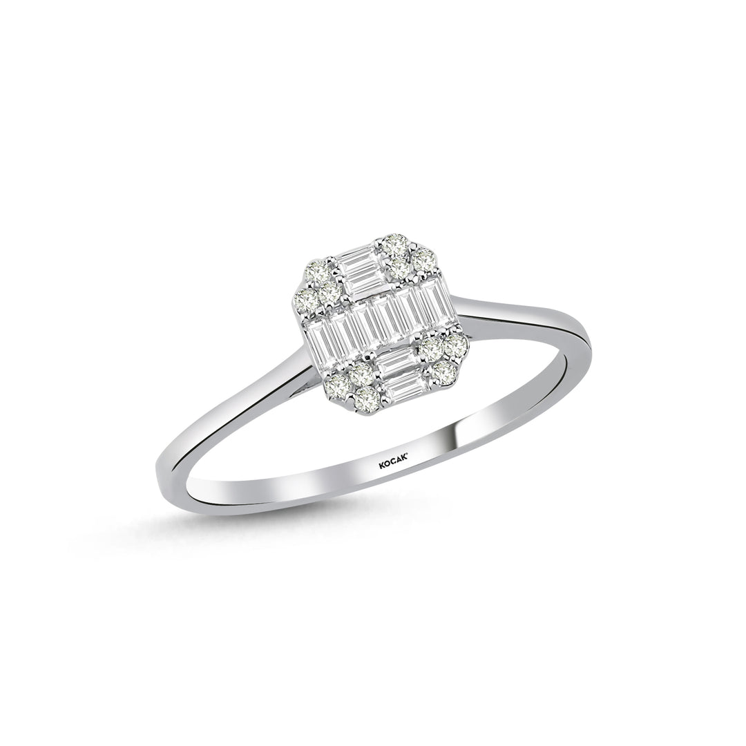 0.20 Karat Baguette Diamond Ring