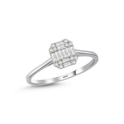 0.20 Karat Baguette Diamond Ring