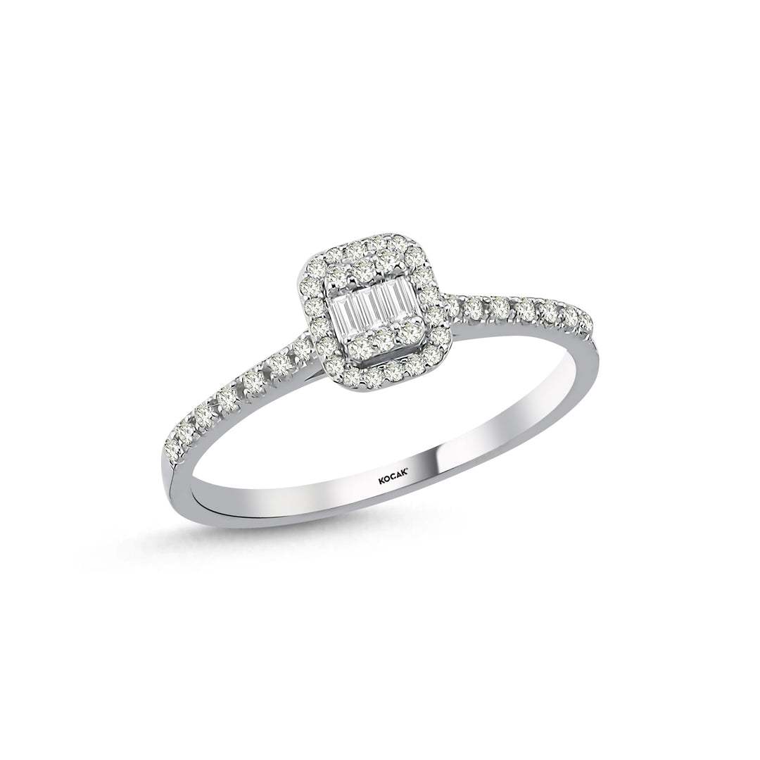 0.22 Karat Baguette Diamond Ring