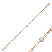 0.24 Karat Baguette Diamond Bracelet