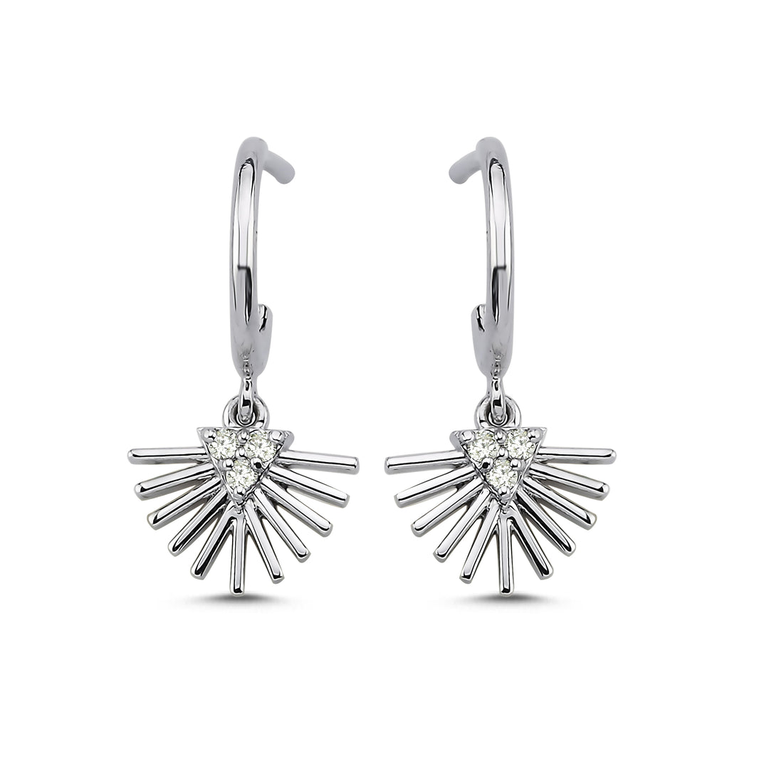 0.08 Karat Diamond Earrings