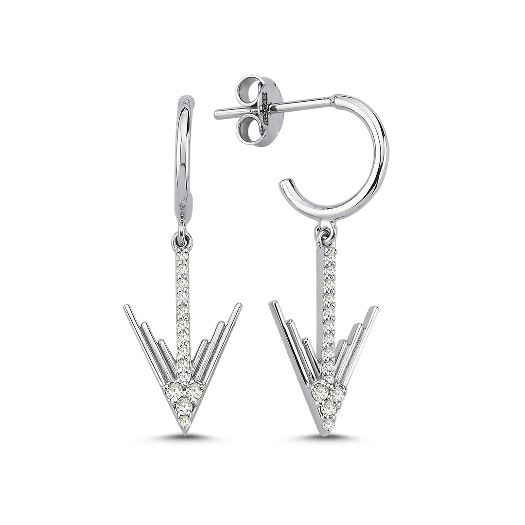 0.19 Karat Diamond Earrings