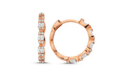 0.40 Karat Baguette Diamond Earrings