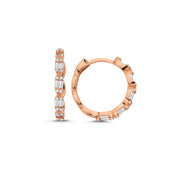 0.40 Karat Baguette Diamond Earrings