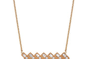 0.42 Karat Baguette Diamond Necklace