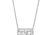 0.36 Karat Baguette Diamond Necklace