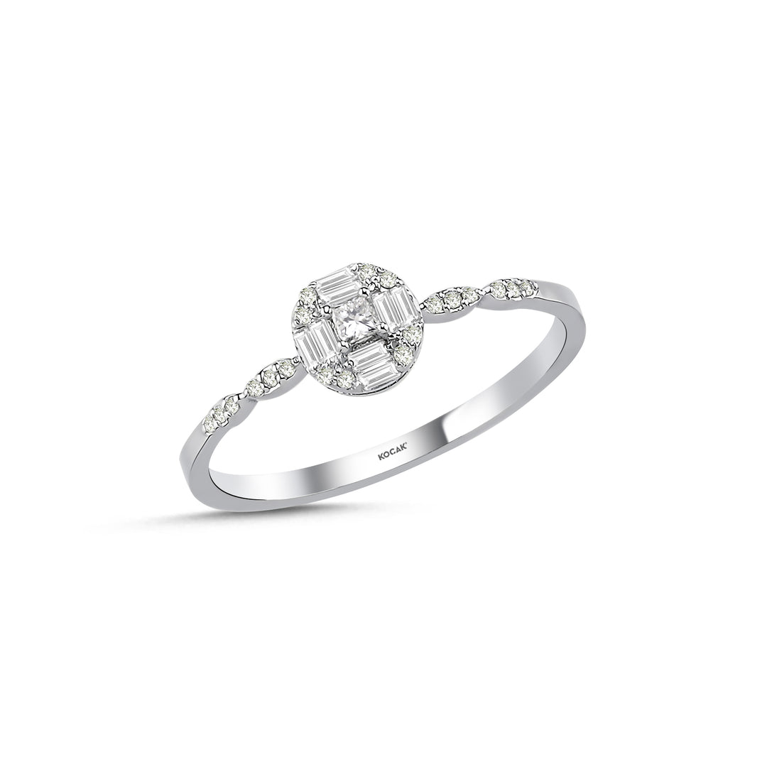 0.15 Karat Baguette Diamond Ring