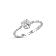 0.15 Karat Baguette Diamond Ring