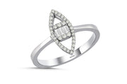0.19 Karat Baguette Diamond Ring
