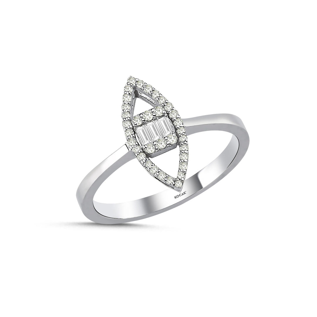0.19 Karat Baguette Diamond Ring