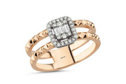 0.22 Karat Baguette Diamond Ring