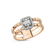 0.22 Karat Baguette Diamond Ring