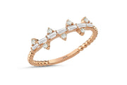 0.24 Karat Baguette Diamond Ring