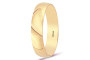 14ct 5mm Hollow Domed Gold Wedding Ring
