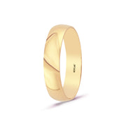 14ct 5mm Hollow Domed Gold Wedding Ring