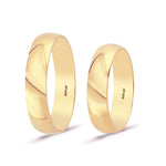 Load image into Gallery viewer, 14ct 5mm Hollow Domed Gold Wedding Ring