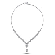 4.61 Karat Diamond Baguette Necklace