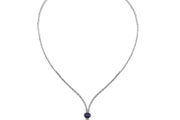 4.85 Karat Sapphire Diamond Necklace