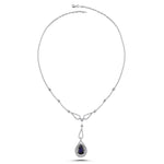 Load image into Gallery viewer, 7.56 Karat Sapphire Diamond Necklace