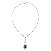 7.56 Karat Sapphire Diamond Necklace
