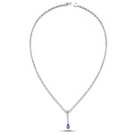 Load image into Gallery viewer, 3.00 Karat Tanzanite Diamond Necklace